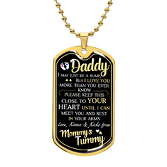 Customizable - Dad To Be - Dog Tag Necklace