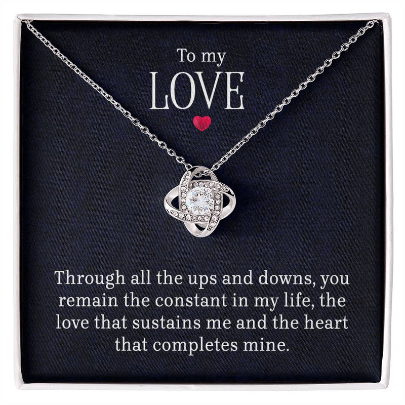To My Love - LoveKnot Necklace