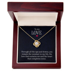 To My Love - LoveKnot Necklace
