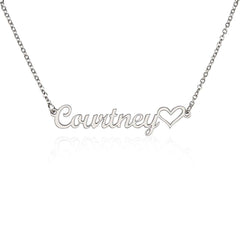 Customizable - Classic Heart Style Name Necklace