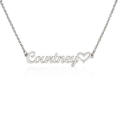 Customizable - Classic Heart Style Name Necklace