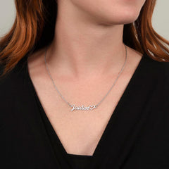 Customizable - Classic Heart Style Name Necklace
