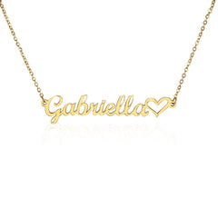Customizable - Classic Heart Style Name Necklace
