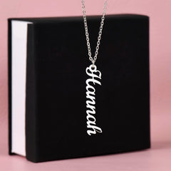 Customizable - Classic Vertical Name Necklace
