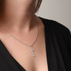 Customizable - Classic Vertical Name Necklace