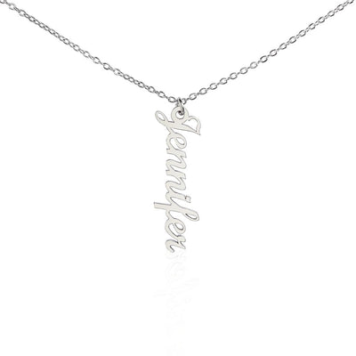 Customizable - Classic Vertical Name Necklace