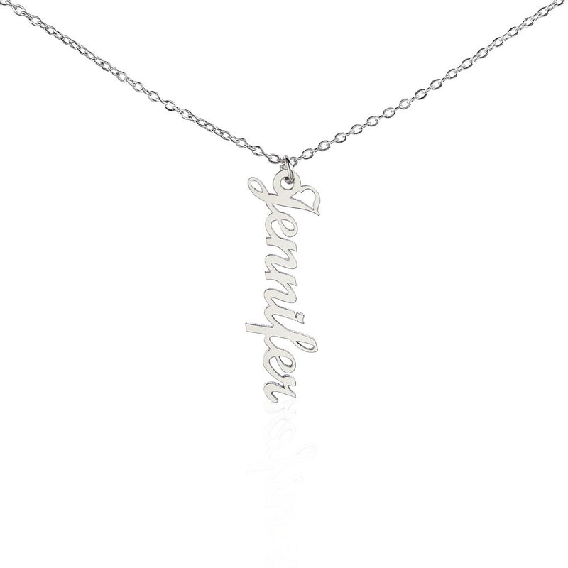 Customizable - Classic Vertical Name Necklace