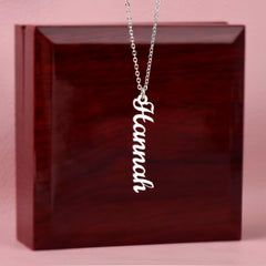Customizable - Classic Vertical Name Necklace